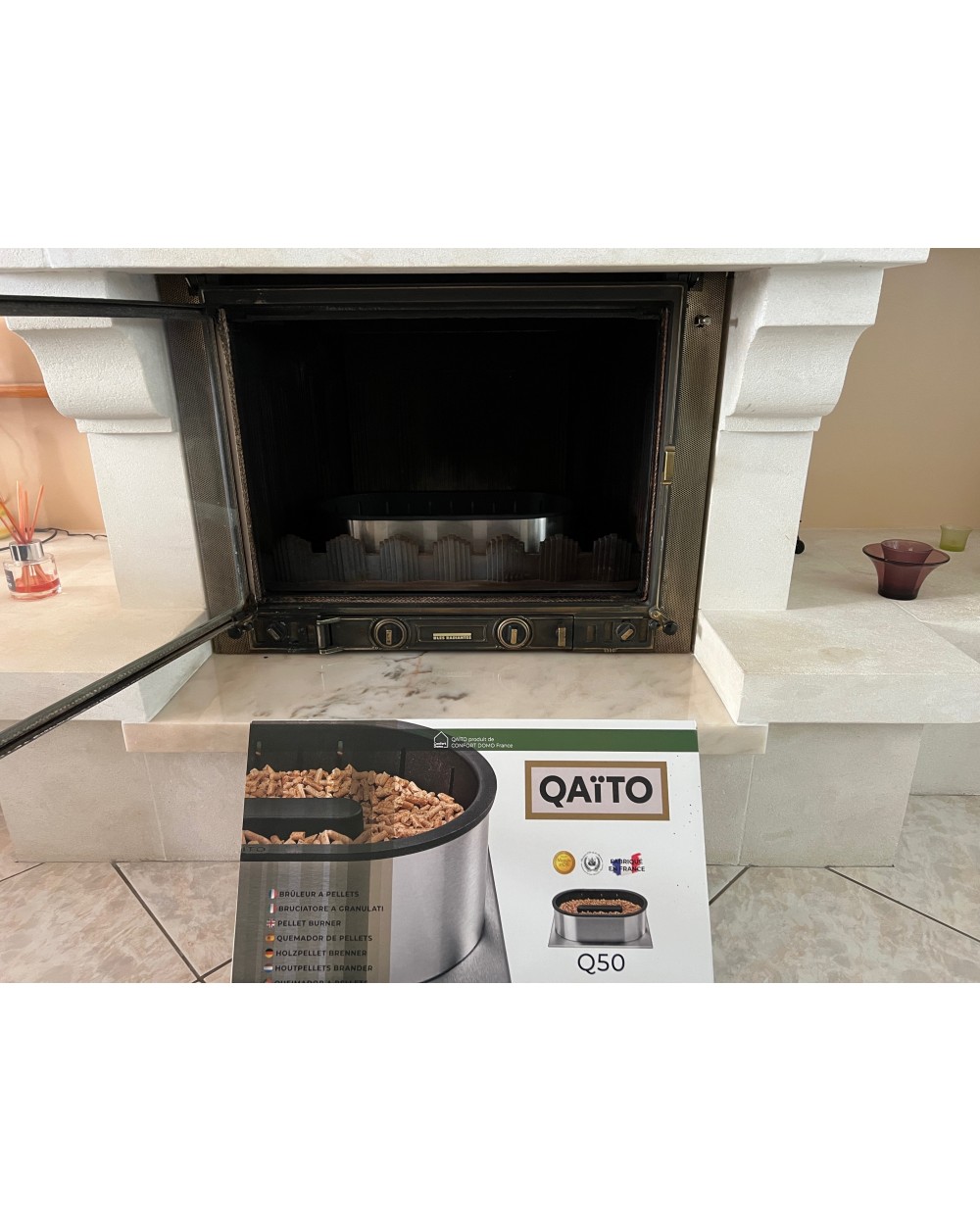 QAÏTO Q 50 Brûleur à pellets pour INSERTS ou POELES A BOIS recevant des — free download