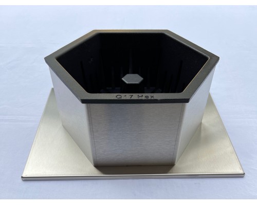 Q17 Hex Hexagonal pellet burner for medium-sized wood burning stoves and inserts